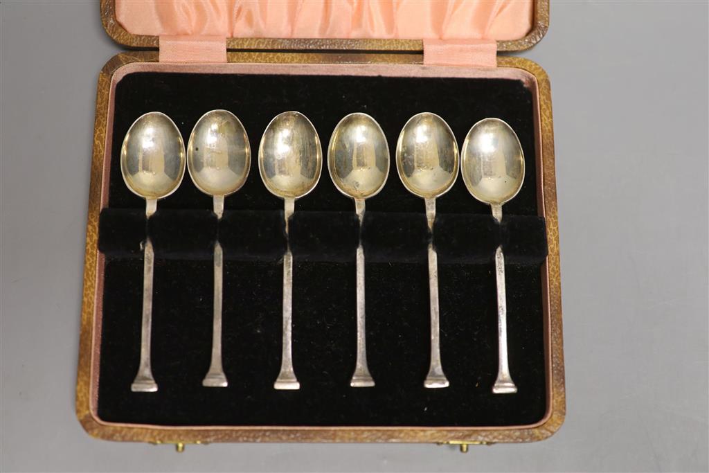 3 dishes, caster and spoons